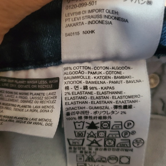 Levi's Jeans Mens 31x30 Blue 514 Straight Denim - Picture 9 of 14